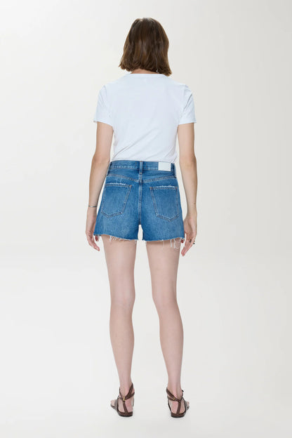 Pistola Nova High Rise Cut Off Denim Shorts - Calling