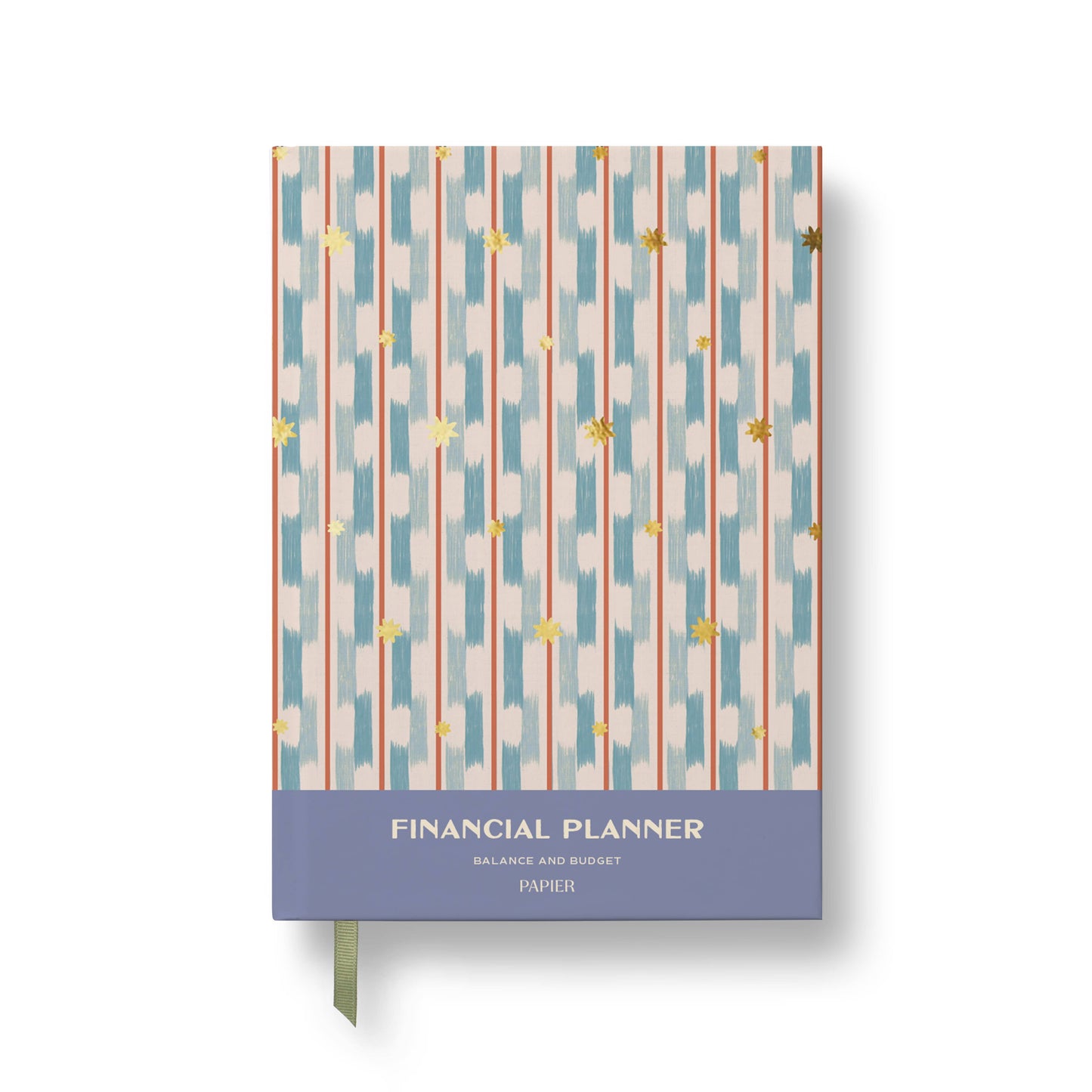 Papier - Guided Finance Planner, Foiled A5 Hardcover - Starry Ikat
