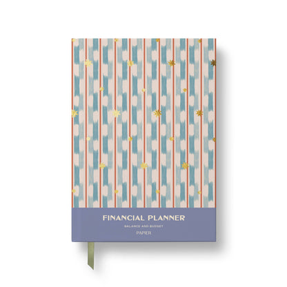 Papier - Guided Finance Planner, Foiled A5 Hardcover - Starry Ikat