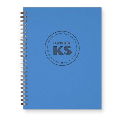 Ruff House Print Shop - Custom City Geotag Journal: Lined Notebook - Atlantic, IA