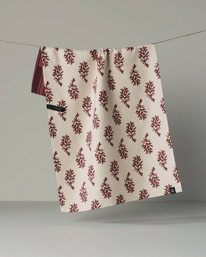Geometry - Festive Cranberry Luxe Kitchen Towel - Holiday 2026