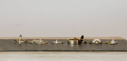 JaxKelly - Gold Rings - Opal Infinity