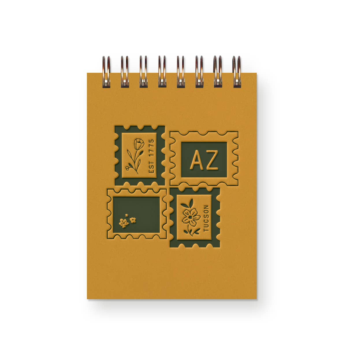 Ruff House Print Shop - Custom City Stamp Mini Jotter Notebook - Atlantic, IA