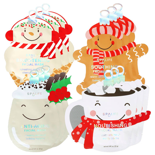My Spa Life - Holiday Treats Christmas Assorted Skincare Masks - Stocking Stuffer