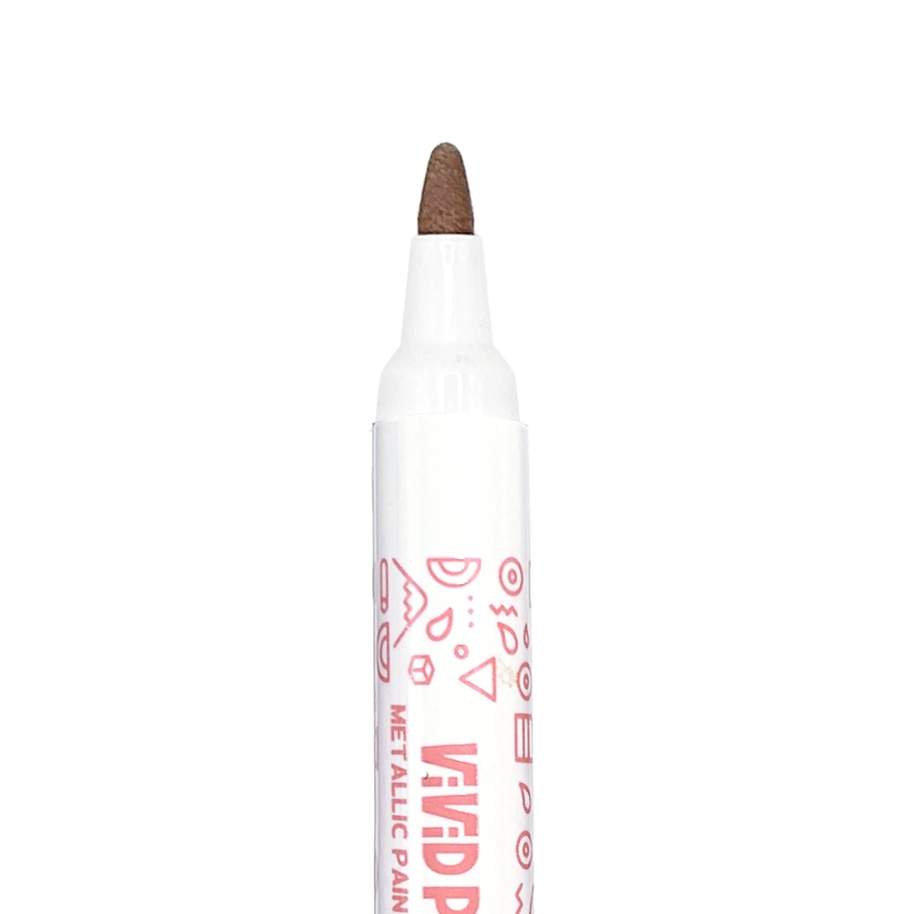 OOLY - Vivid Pop! Water-Based Paint Markers: Metallic (Set of 8)