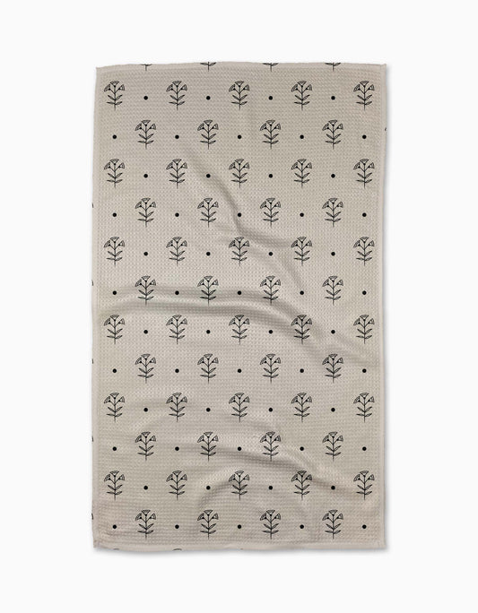 Geometry - Inked Bloom Tea Towel