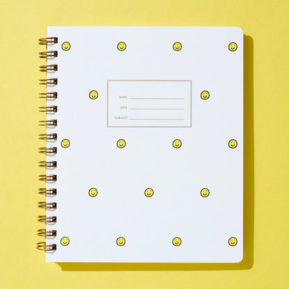 Shorthand Press - Standard Notebook - Smiley Face