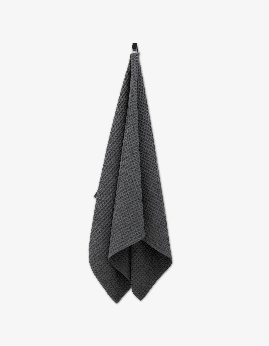 Geometry - Charcoal Waffle Bath Towel