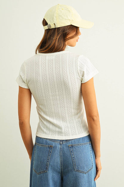 Mara Pointelle Top