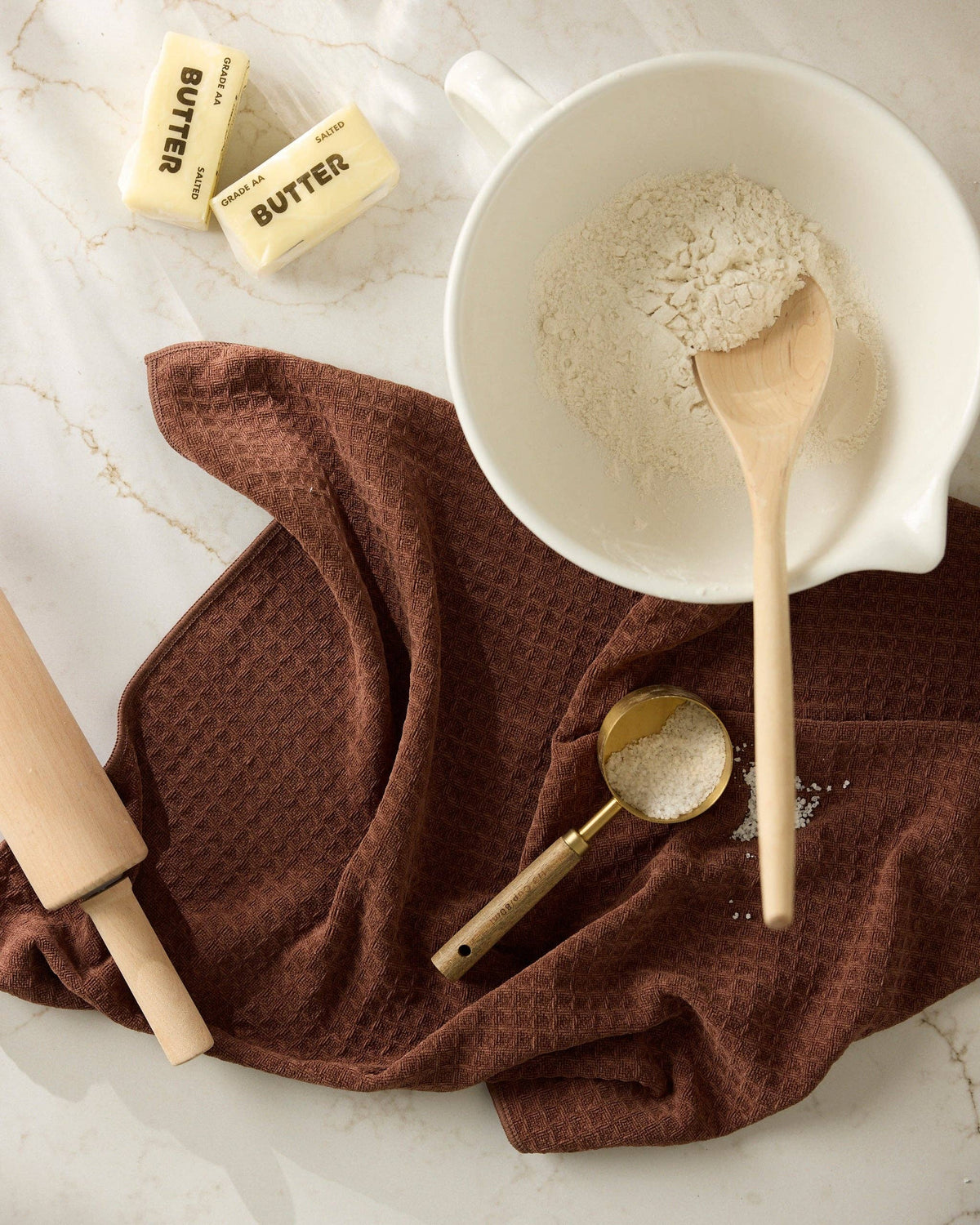 Geometry - Maple Truffle Hand Towel