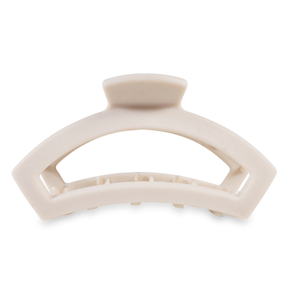 TELETIES - Open Hair Clip | Large | Toasted