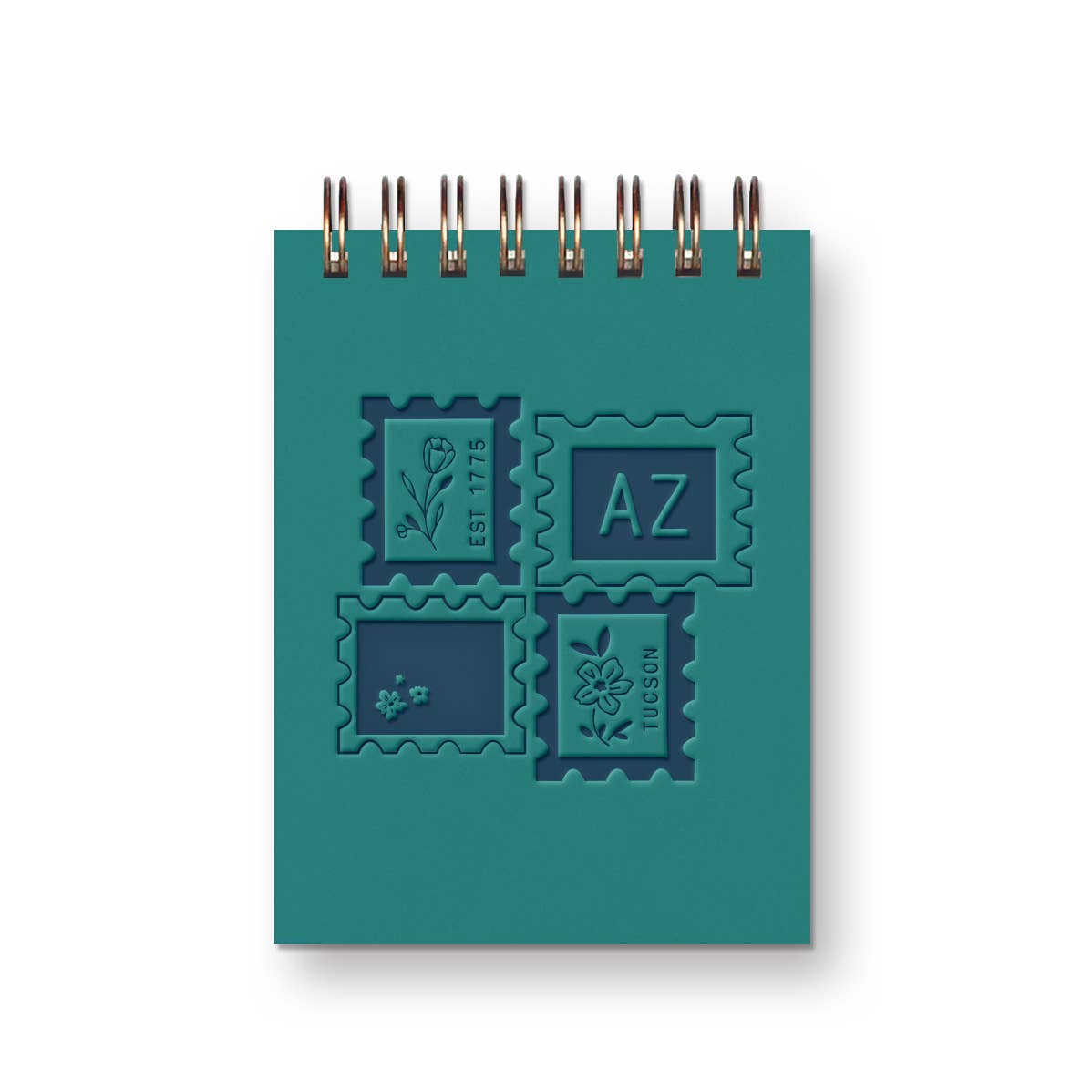 Ruff House Print Shop - Custom City Stamp Mini Jotter Notebook - Atlantic, IA