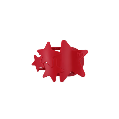 TELETIES - Flat Hair Clip | Small | Red Shooting Star