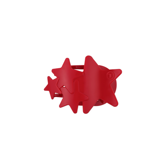 TELETIES - Flat Hair Clip | Small | Red Shooting Star