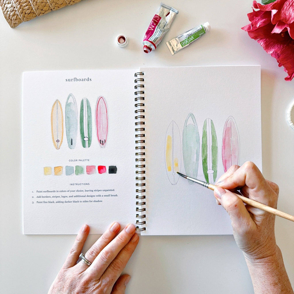 emily lex studio - Tropical watercolor workbook