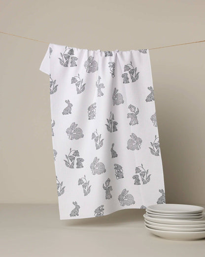 Geometry - Bunny Dots Tea Towel