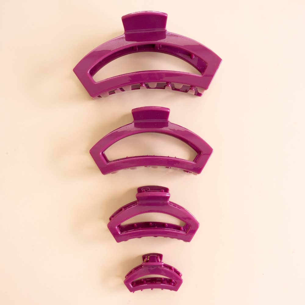 TELETIES - Open Mulberry Medium Hair Clip