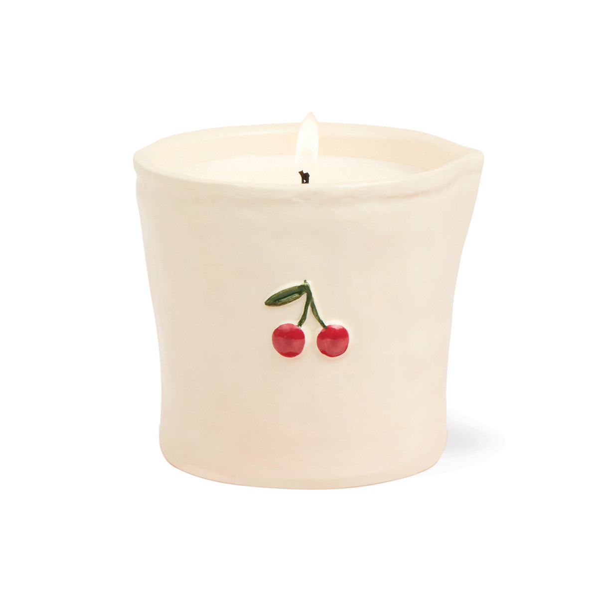 Paddywax Bistro 6oz White Ceramic Candle 6oz - Smoked Cherry