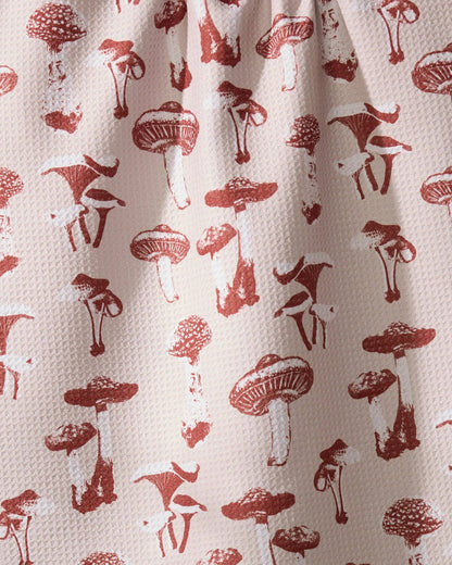 Geometry - Autumn Mushrooms Tea Towel