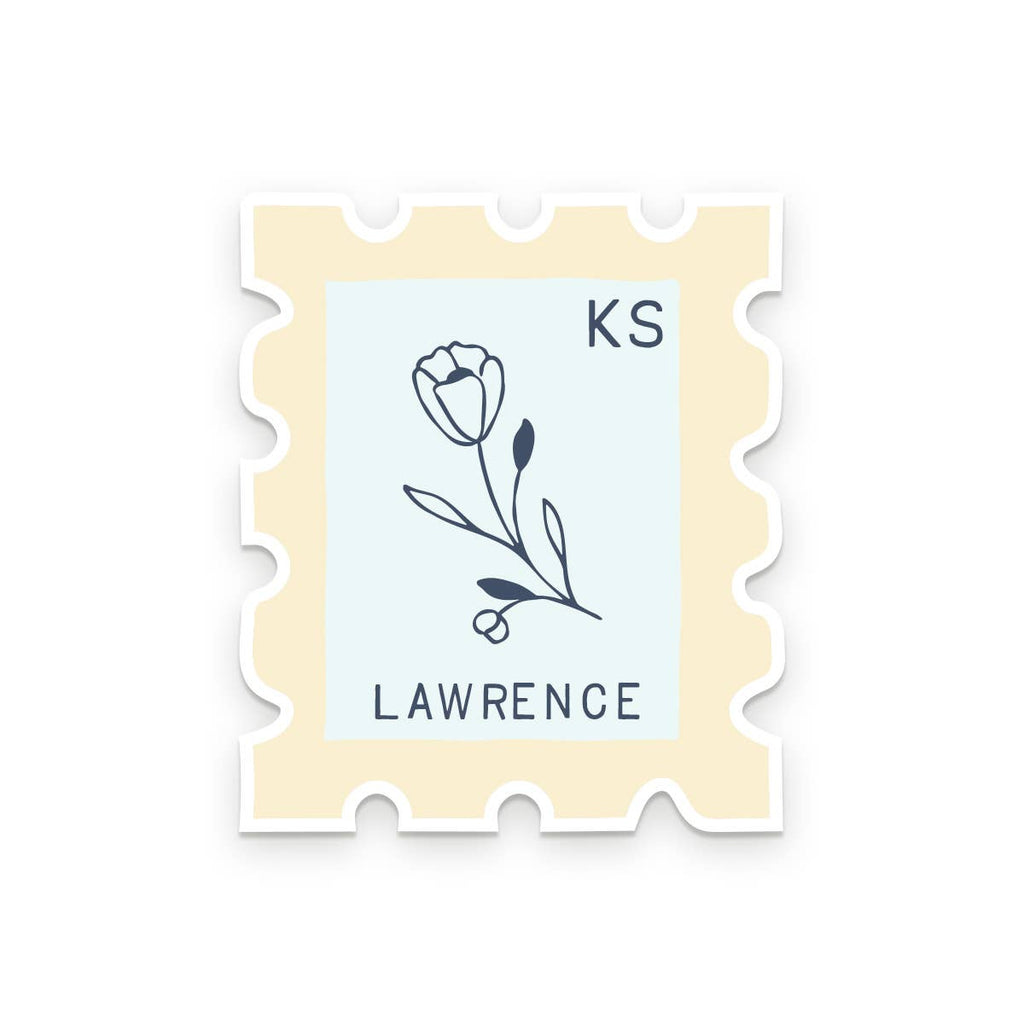Ruff House Print Shop - Custom City Stamp Sticker - Atlantic, IA