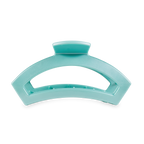 TELETIES - Open Hair Clip | Medium | Totally Turquoise