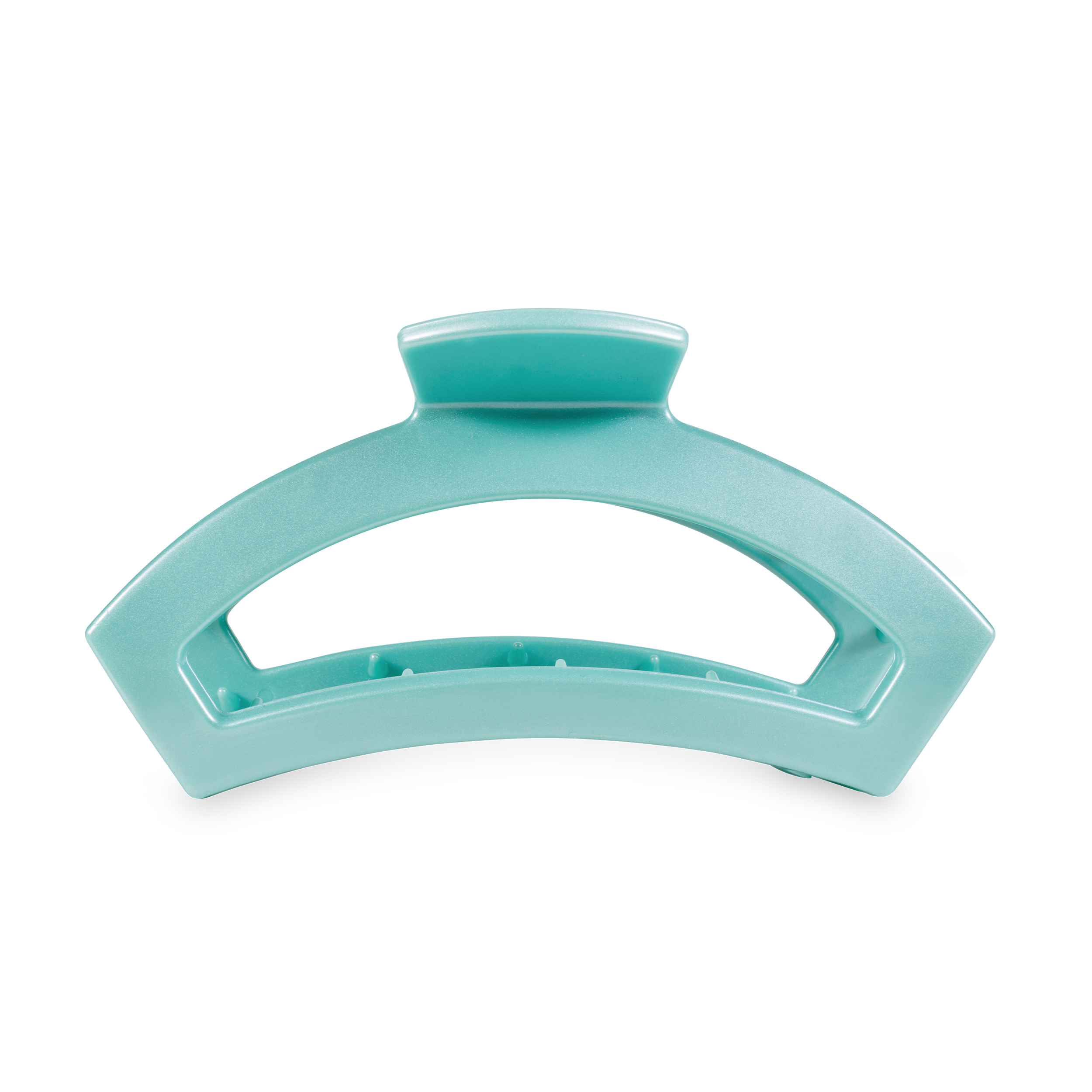 TELETIES - Open Hair Clip | Medium | Totally Turquoise