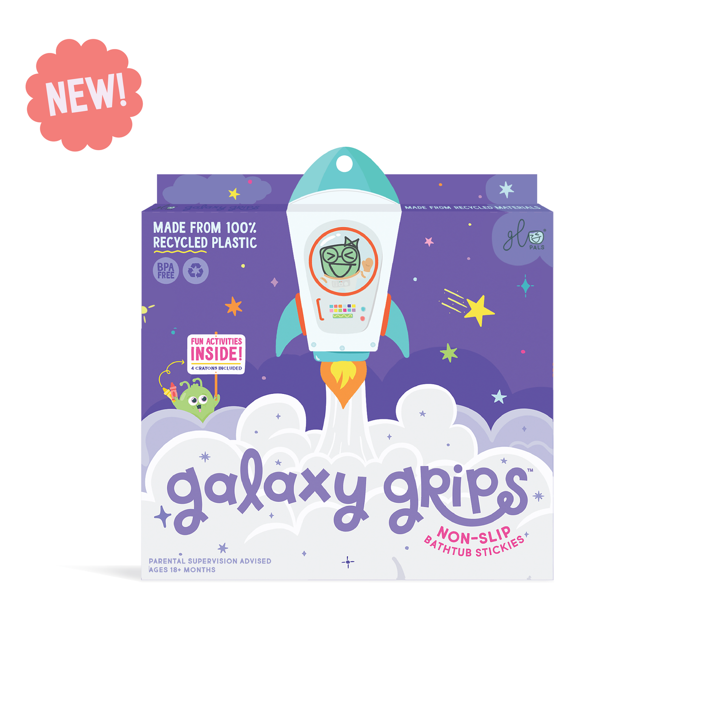 Glo Pals - Glo Pals Galaxy Grips Bathtub Stickers