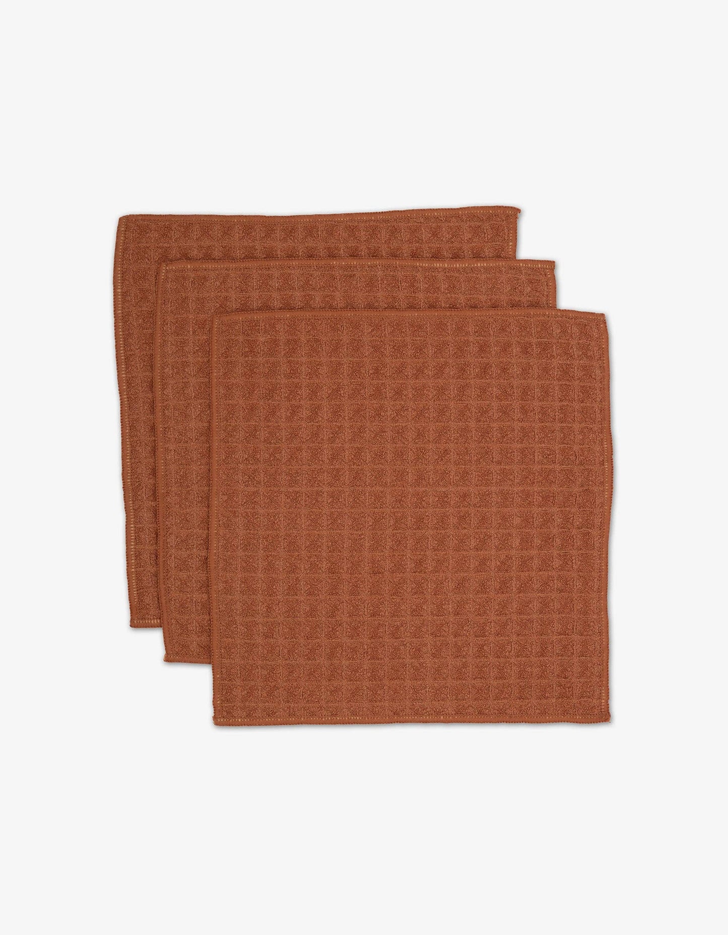 Geometry - Clay Waffle Washcloth Set