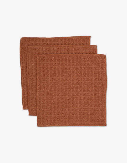 Geometry - Clay Waffle Washcloth Set