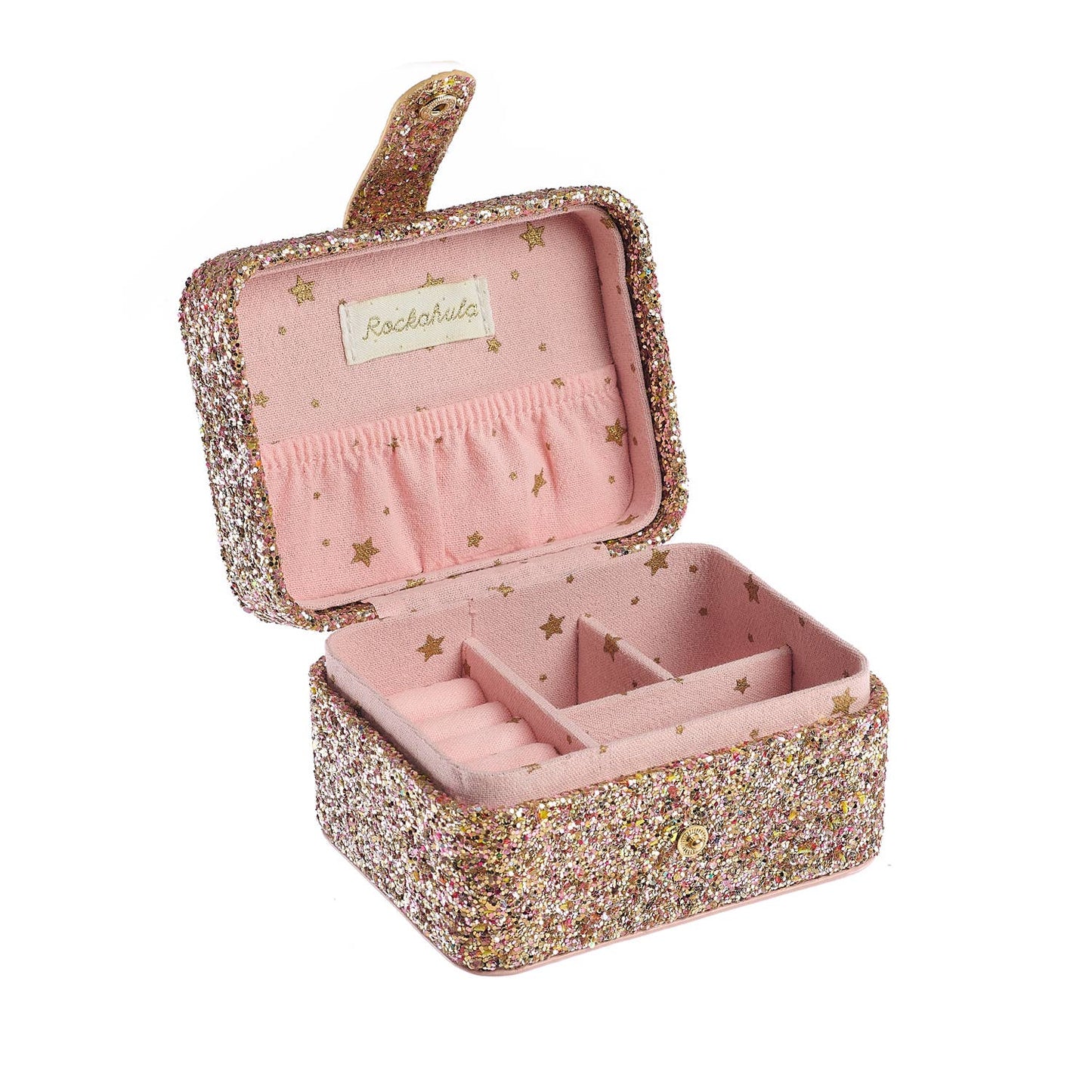 Rockahula Kids- Confetti Glitter Gold Jewelry Box