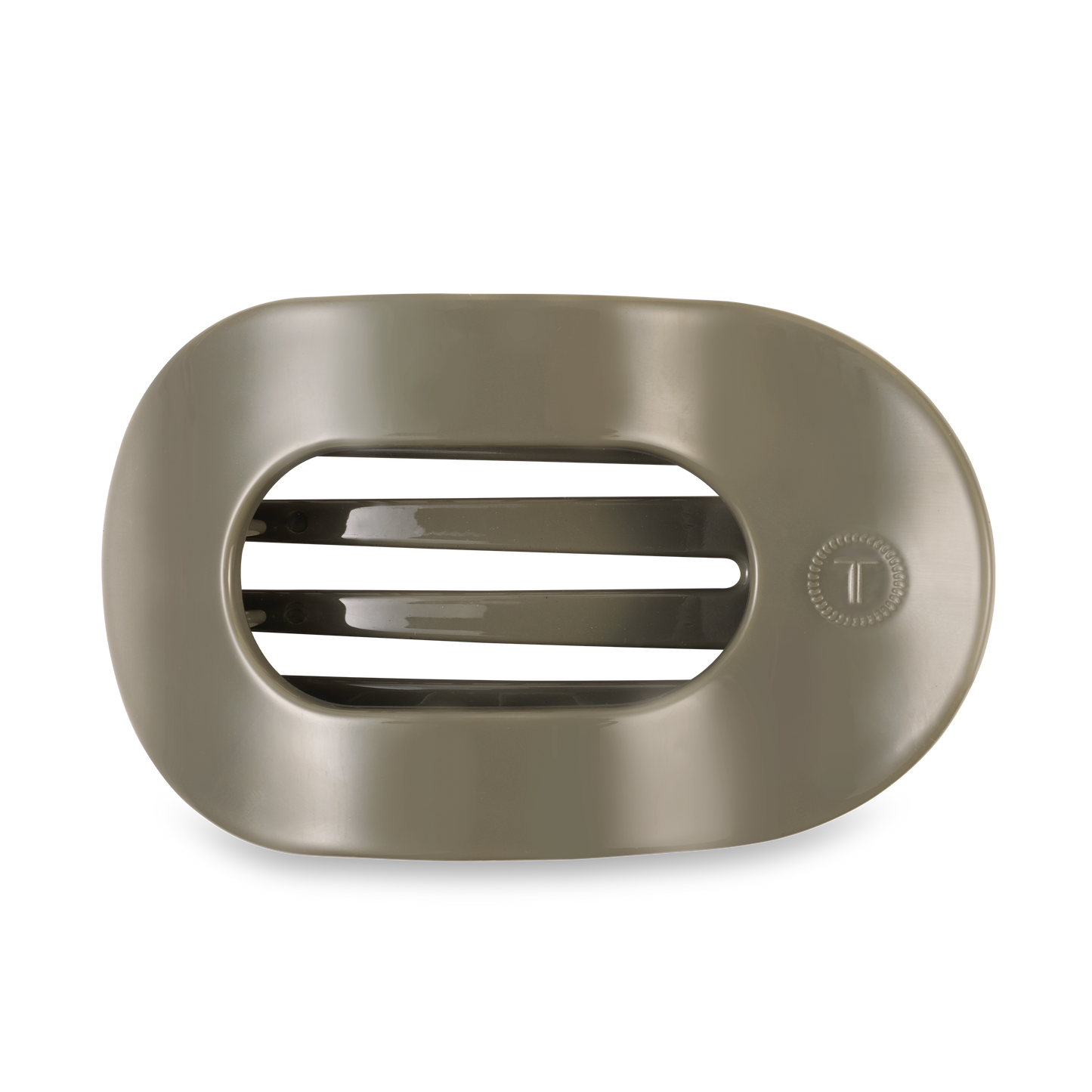 TELETIES - Flat Round Hair Clip | Large | Sage It Ain't So