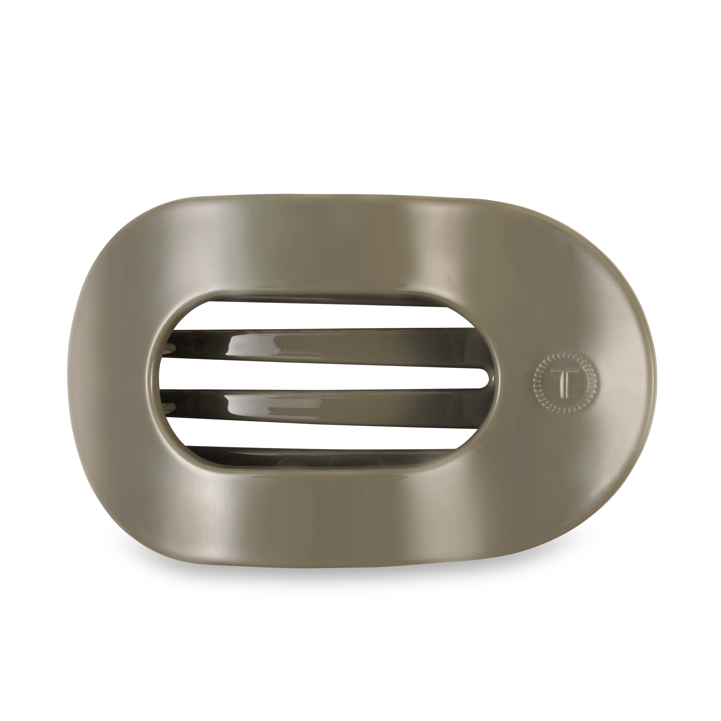 TELETIES - Flat Round Hair Clip | Large | Sage It Ain't So