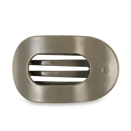 TELETIES - Flat Round Hair Clip | Large | Sage It Ain't So