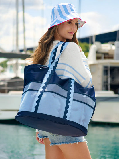 Camden Neoprene Tote Bag - Navy / Blue