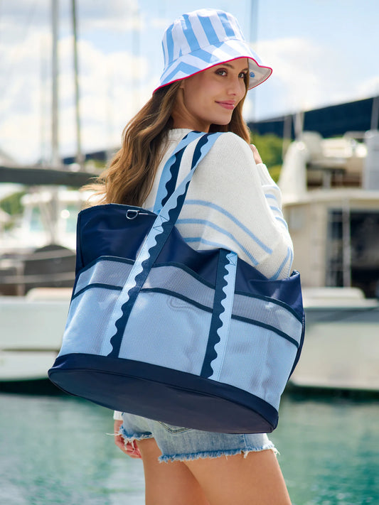 Camden Neoprene Tote Bag - Navy / Blue