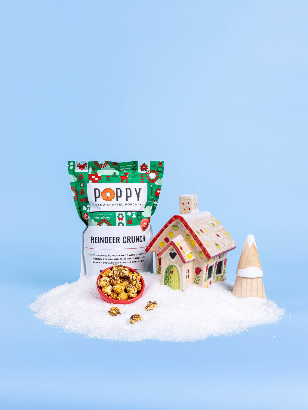 Poppy Hand-Crafted Popcorn - Reindeer Crunch Popcorn