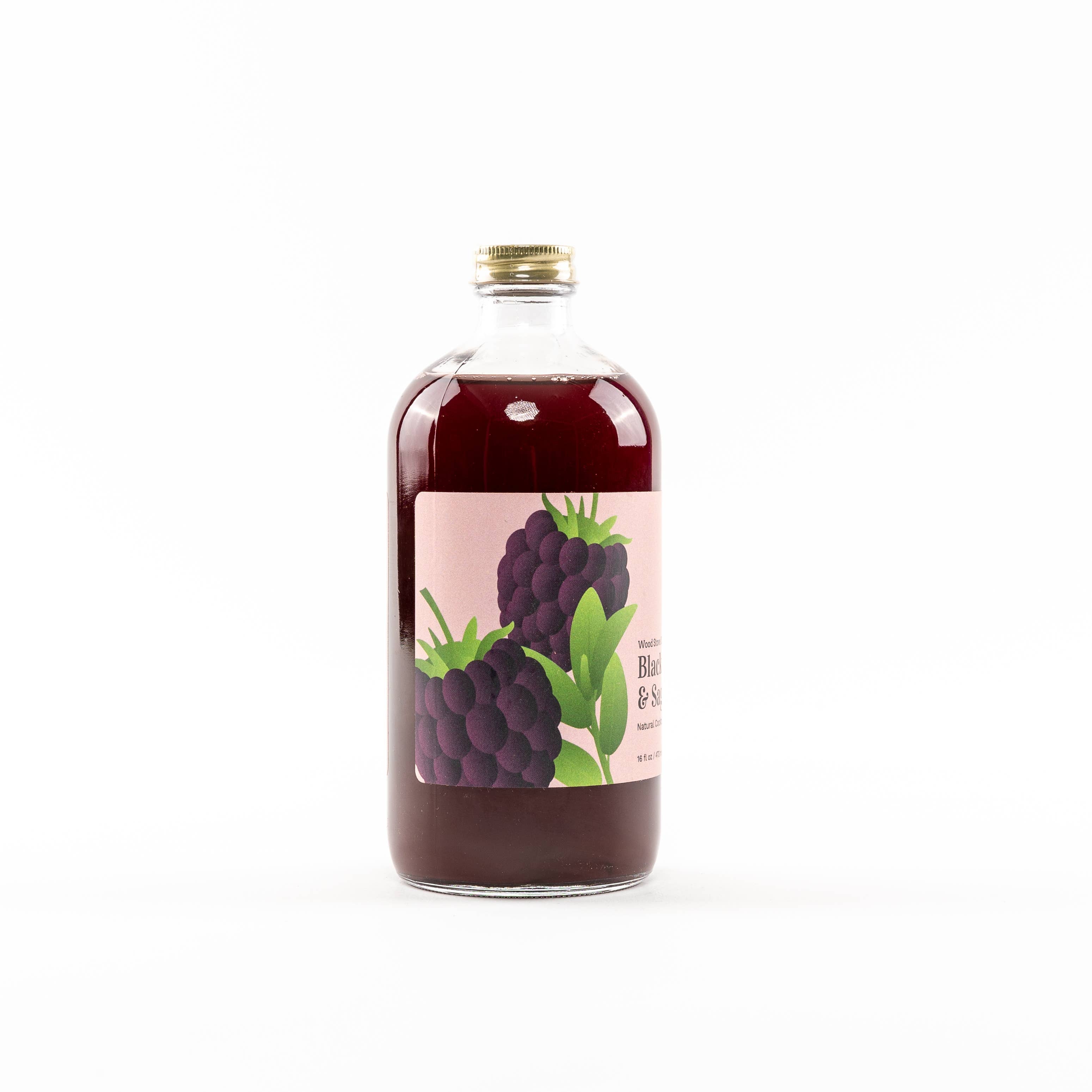 Wood Stove Kitchen - Blackberry & Sage Cocktail Mixer and Mocktail Mixer, 16 fl oz
