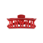 Open Red Glitter TinyHair Clip