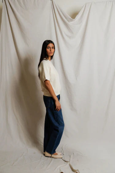 Perfectwhitetee - the Ziggy - short sleeve - bright ivory