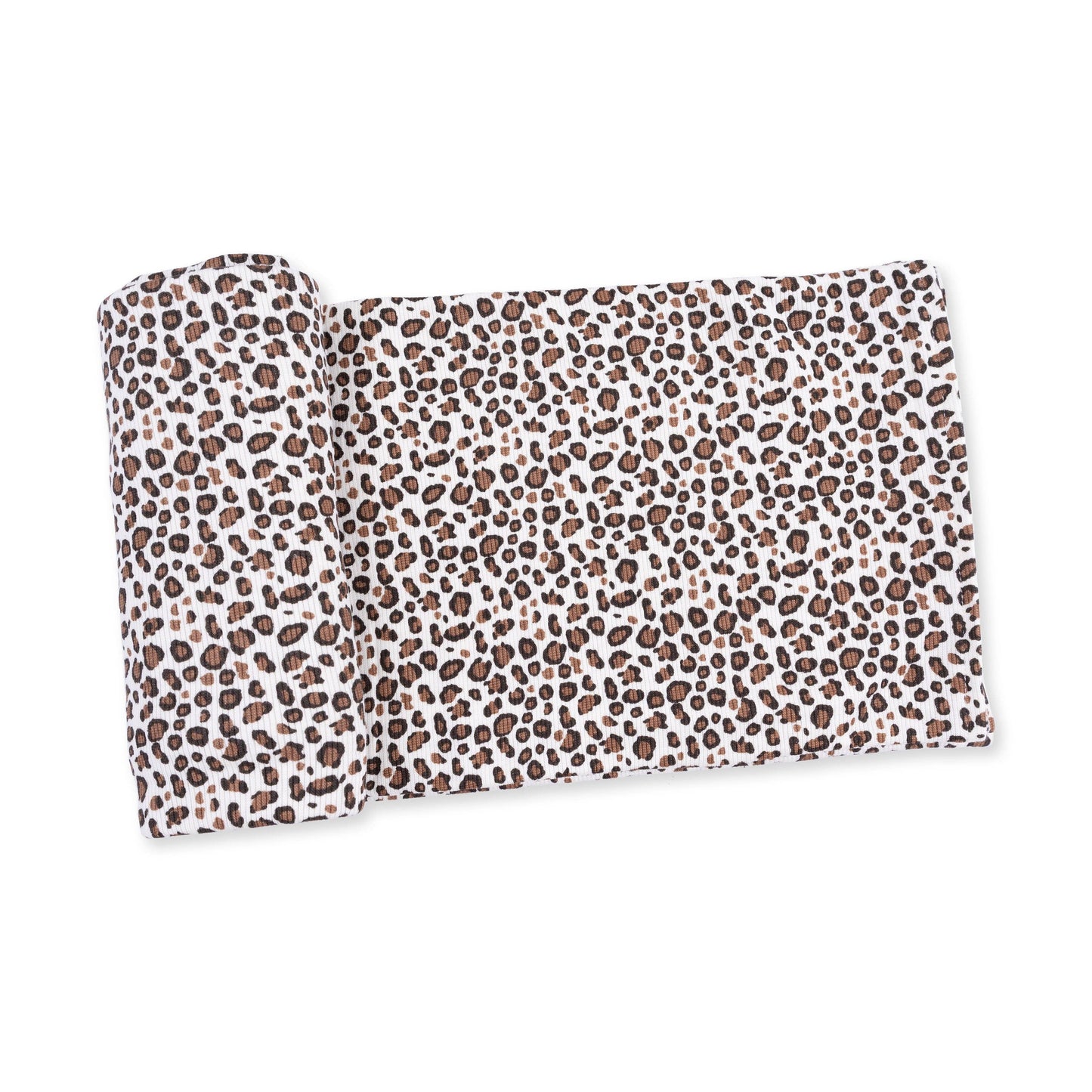 Angel Dear - Leopard Rib - Swaddle Blanket