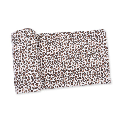 Angel Dear - Leopard Rib - Swaddle Blanket