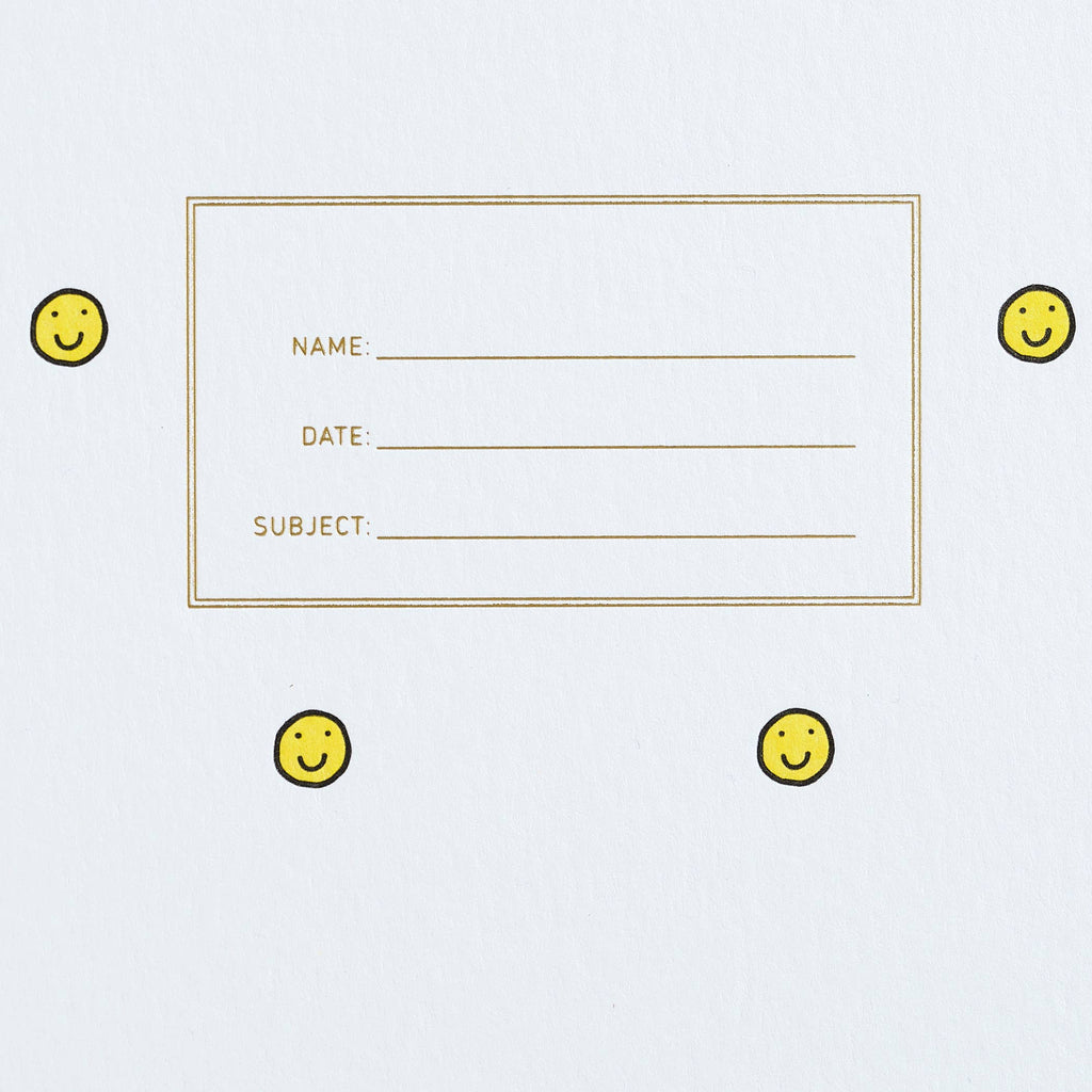 Shorthand Press - Standard Notebook - Smiley Face