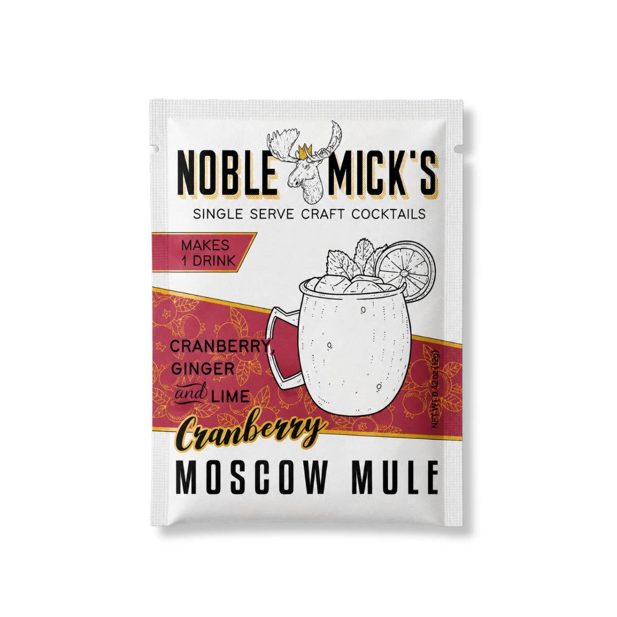 Noble Mick's - Craft Beverage Company - Cranberry Mule Single Serve Craft Cocktail