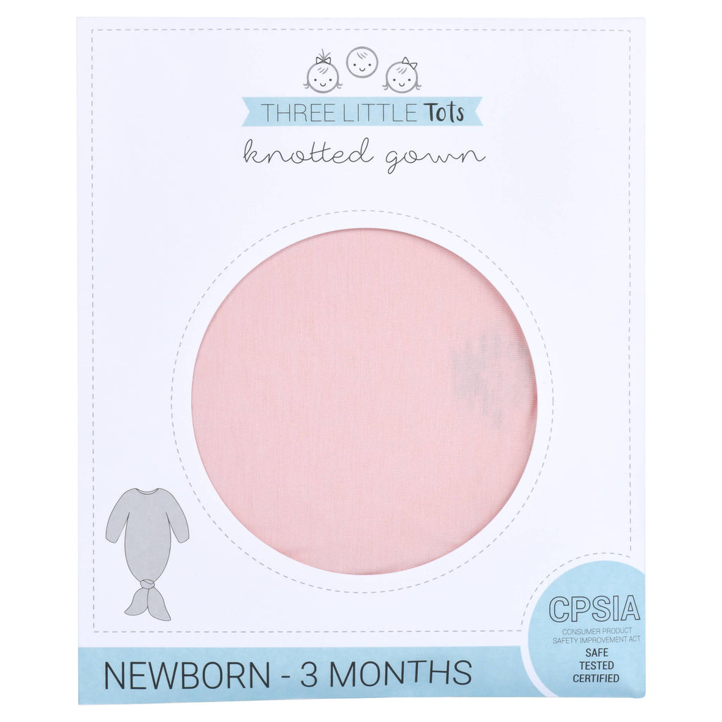Three Little Tots - Heavenly Pink Knotted Gown
