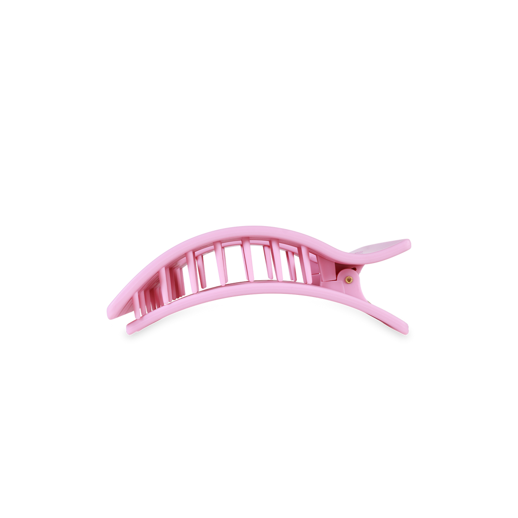 TELETIES - Flat Rectangle Hair Clip | Small | Merry Pinkmas