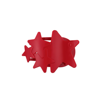 TELETIES - Flat Hair Clip | Medium | Red Shooting Star