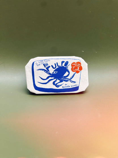 Tinned Candle - Tinned Fish Candle - Pulpo in Tomato Sauce