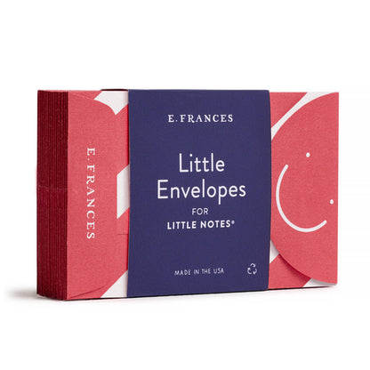 E. Frances Paper - Little Notes® Mini Envelopes, Set of 20 – Candy Cane Stripe