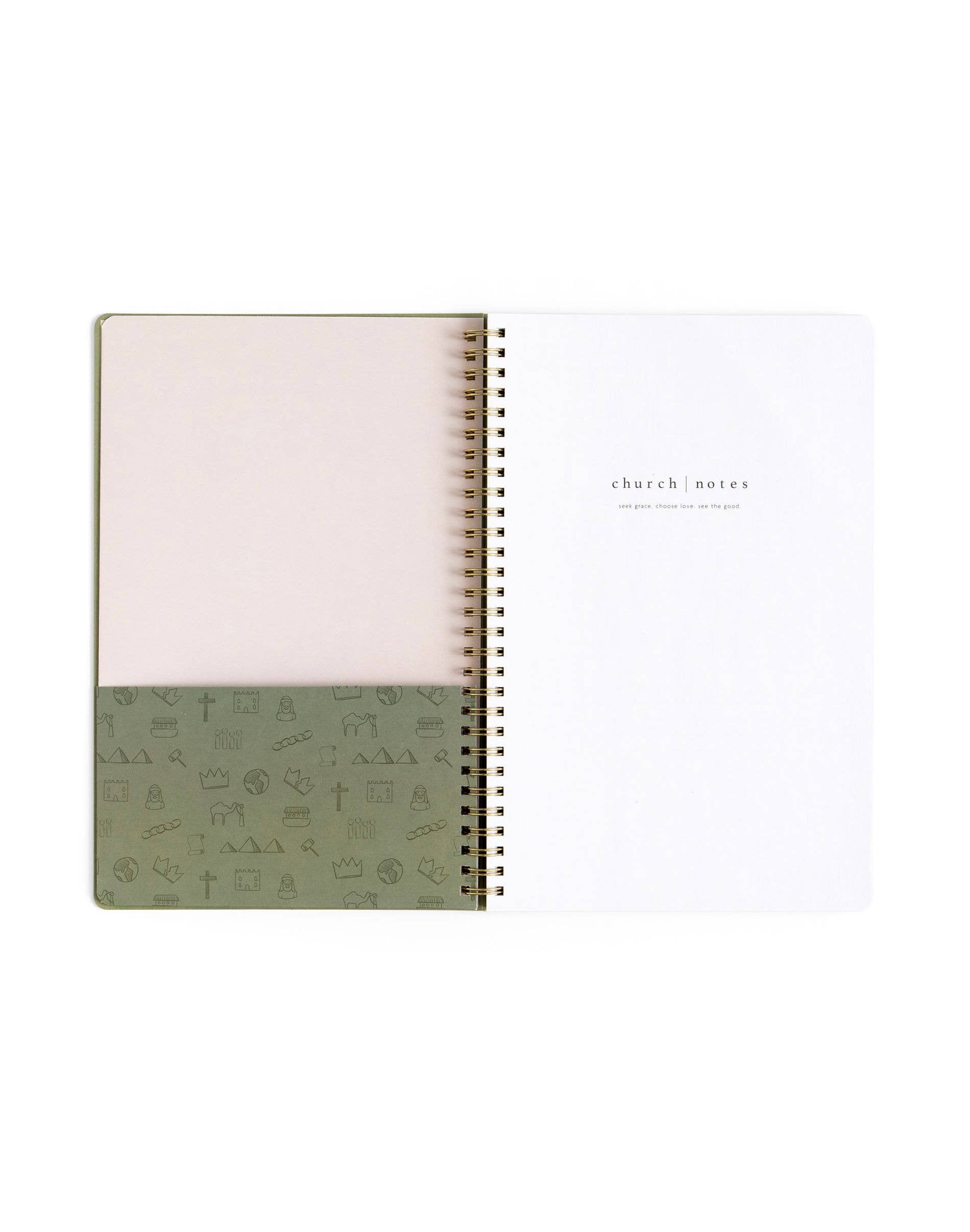 Church Notes Co. - Olive Church Notes Bible Reference Notebook