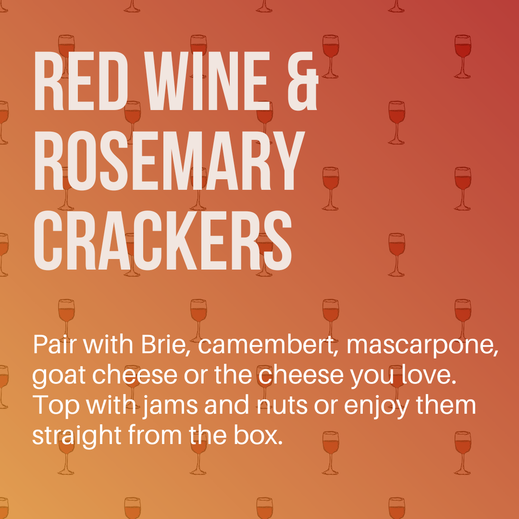 Crackerology - Red Wine & Rosemary Crackers